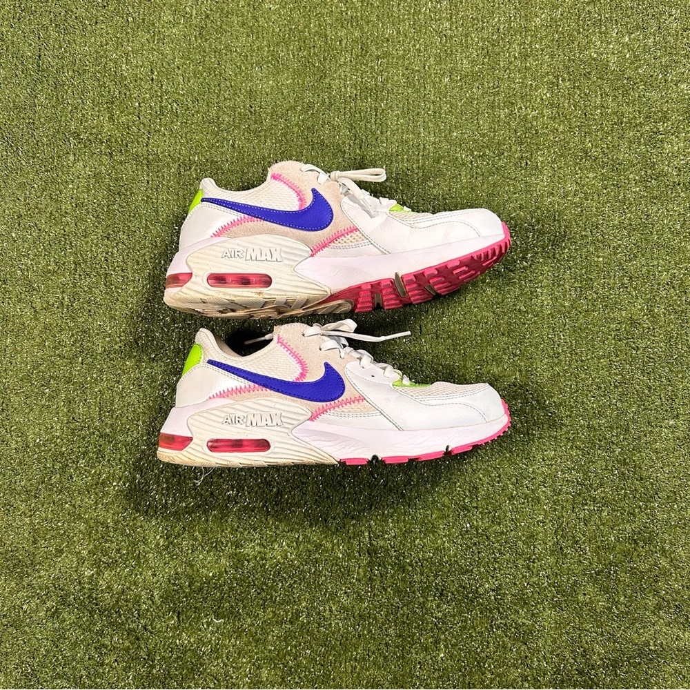 Air Max Excee White Pink Indigo Sneakers 8.5